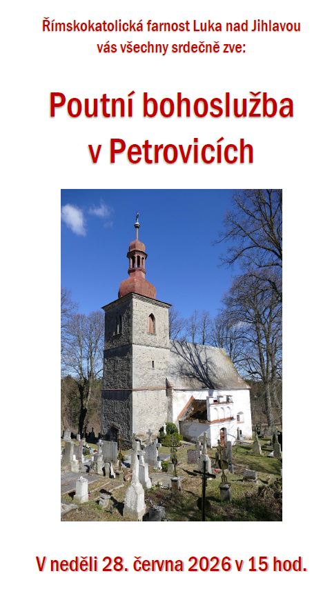 Poutní bohoslužba v Petrovicích